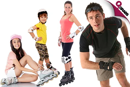 For QR60 Get Rolling with Two Sessions of Roller Skating - Valid for Adults & Kids! (QR120 Value)